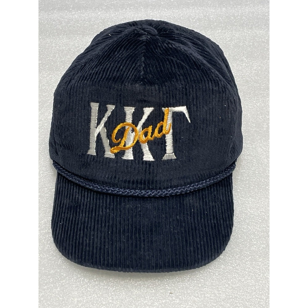 Kappa Gamma Dad UCLA  Cap Vintage USA 80s 90s‎ Navy Corduroy StrapBack Roper Hat